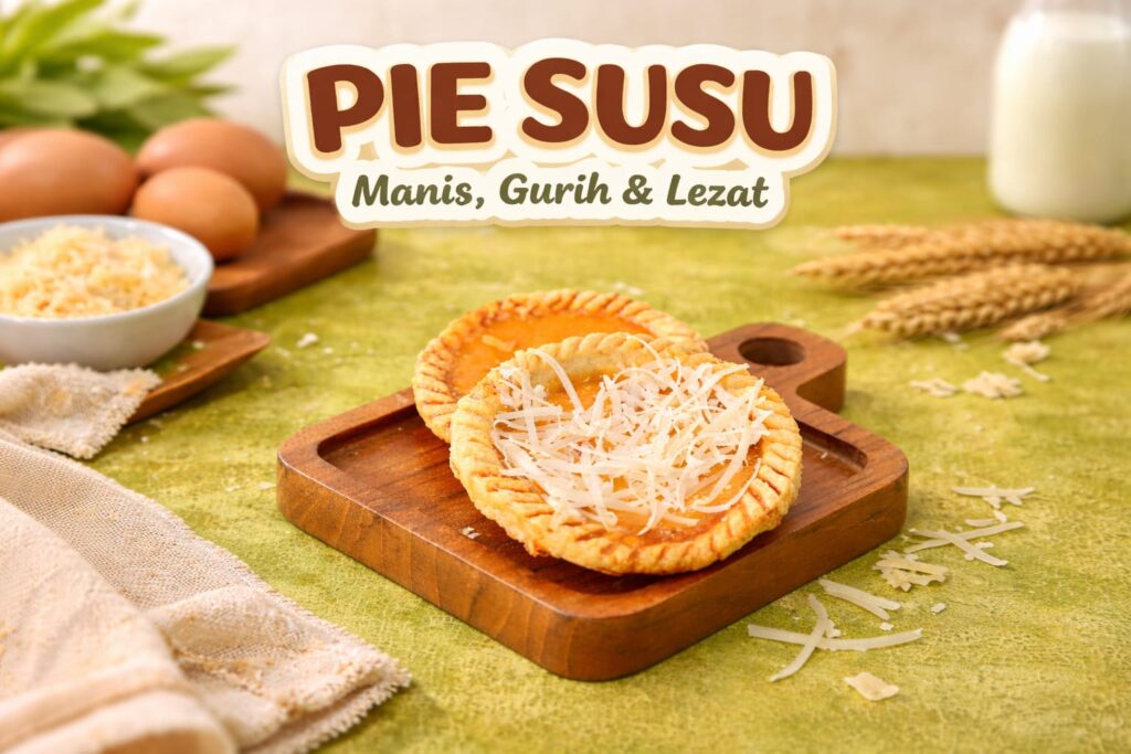 pie susu manis, gurih, dan lezat